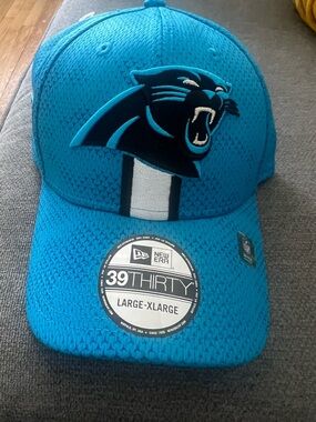 Carolina Panthers Teal New Era 39THIRTY Fitted Hat
